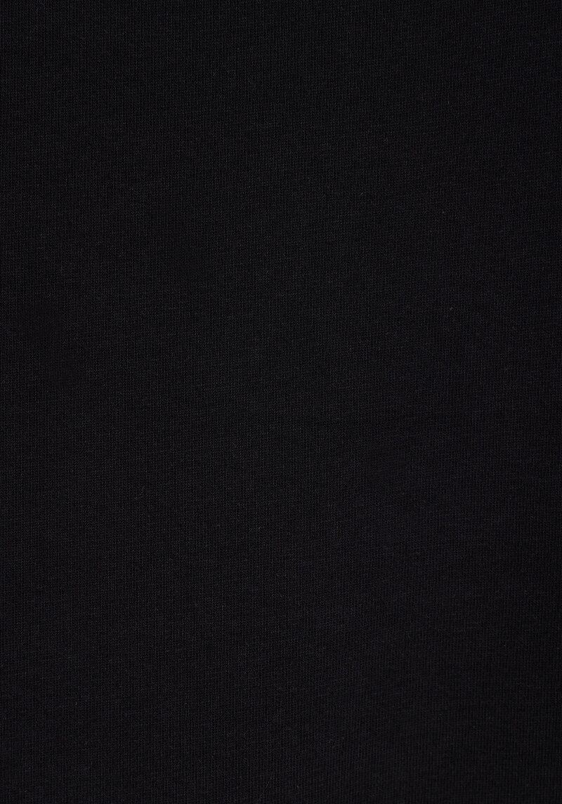 Imagine a Tricou Supradimensionat Cu Gât Rotund Drept Pentru Bărbați Negru Cu Mânecă Scurtă