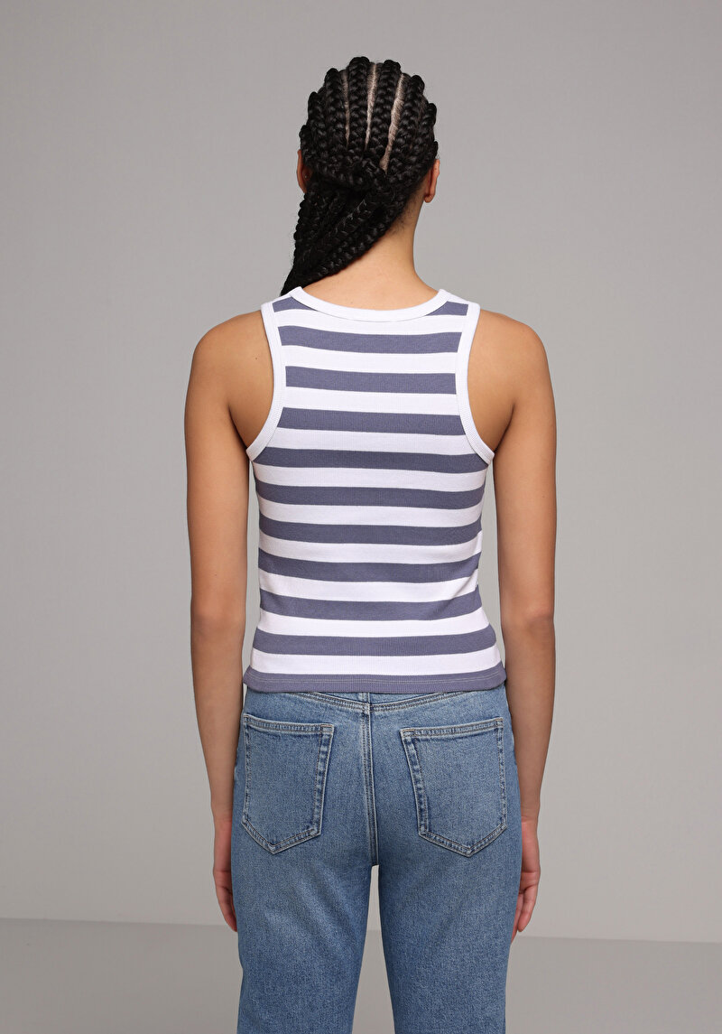 Imagine a Maiou De Dama Albastru Slim Fit Cl1074824