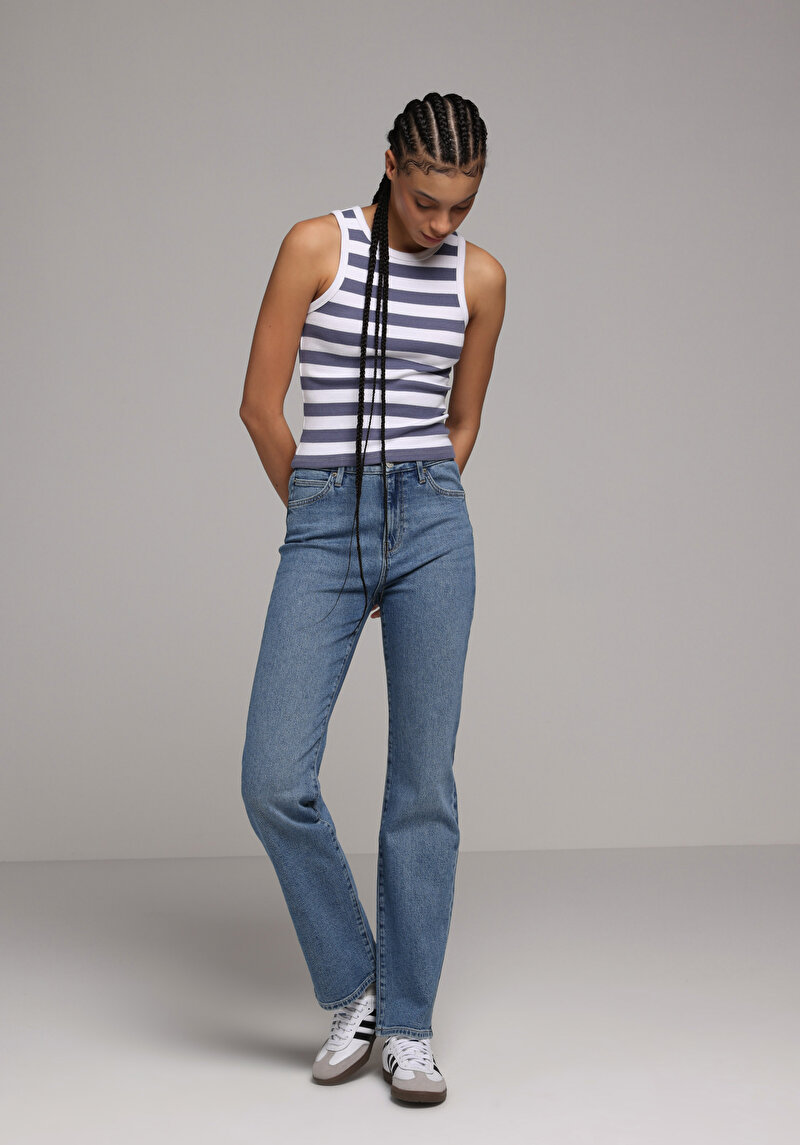 Imagine a Maiou De Dama Albastru Slim Fit Cl1074824