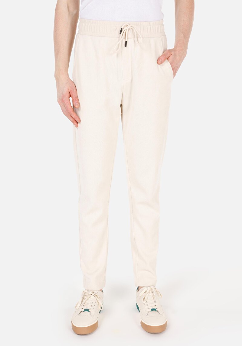 Afișați detalii pentru Pantaloni De Trening De Barbati Ecru Regular Fit  Cl1070052