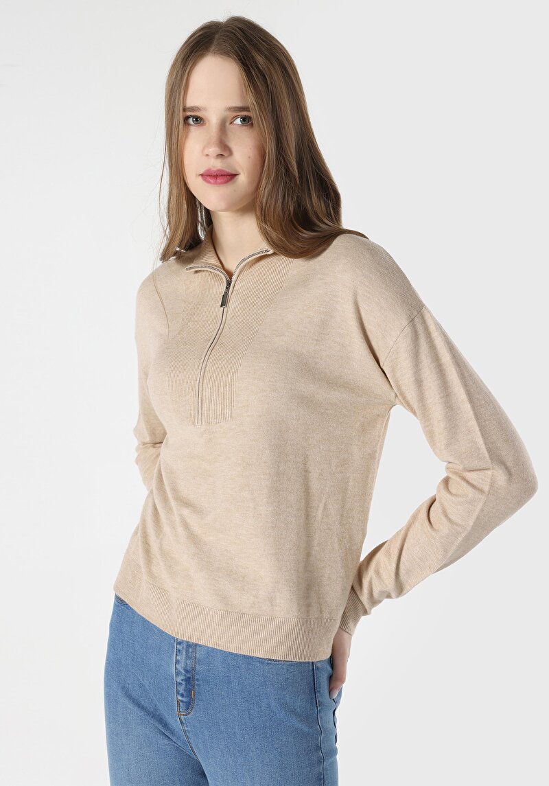 Imagine a Pulover De Dama Bej   Cl1062219