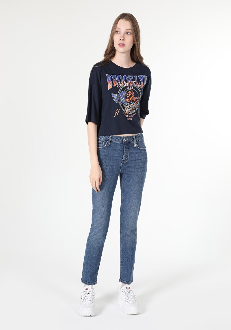 Afișați detalii pentru Pantaloni De Dama Denim Slim Fit 703 Carla Cl1060817