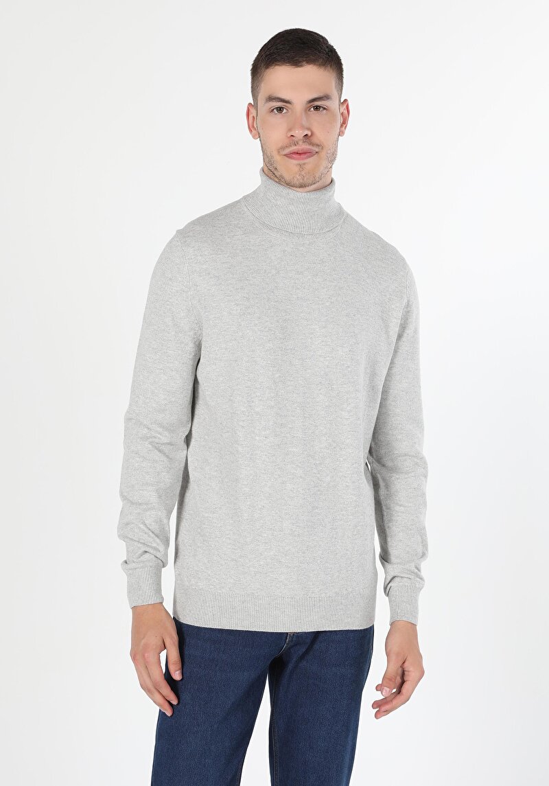 Imagine a Pulover De Barbati Piatră Slim Fit Cl1023624