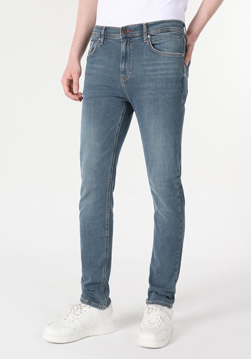 Imagine a Pantaloni De Barbati Negru Skinny Fit  Cl1062297