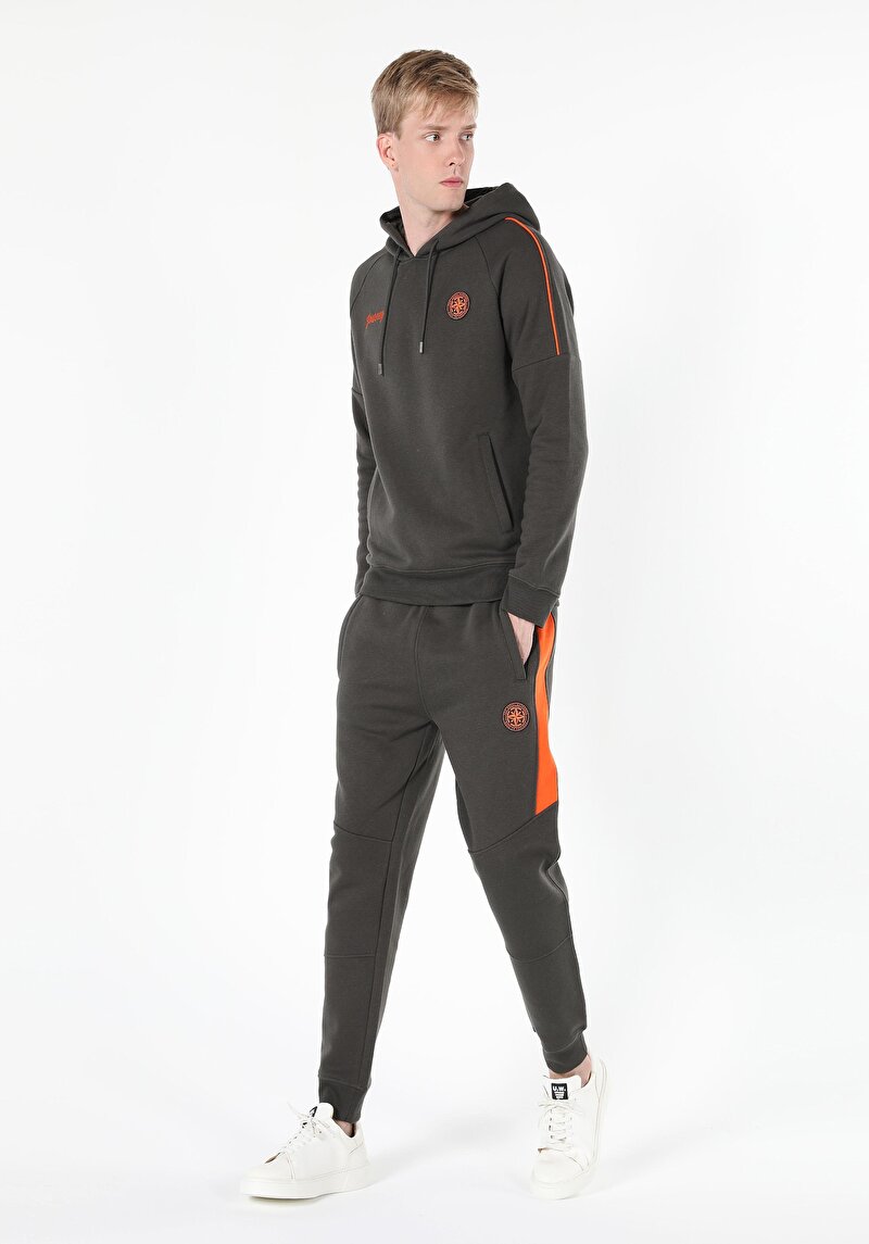 Imagine a Hanorac / Bluza De Barbati Kaki Slim Fit  Cl1060839