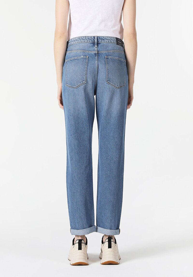 Afișați detalii pentru Pantaloni De Dama Denim Boyfriend Fit 893 Julia Cl1057953