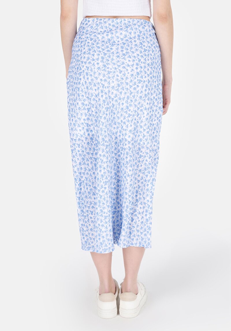 Afișați detalii pentru Fusta Midi Fusta Albastra Pentru Femei