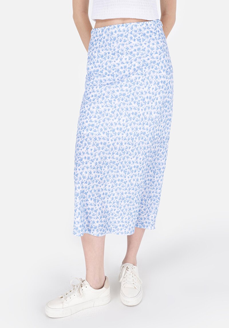 Afișați detalii pentru Fusta Midi Fusta Albastra Pentru Femei