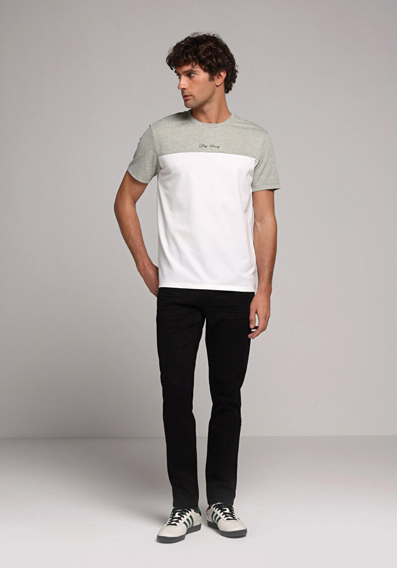 Imagine a Blugi Negri Pentru Bărbați Cu Talie Dreaptă Cu Talie Dreaptă