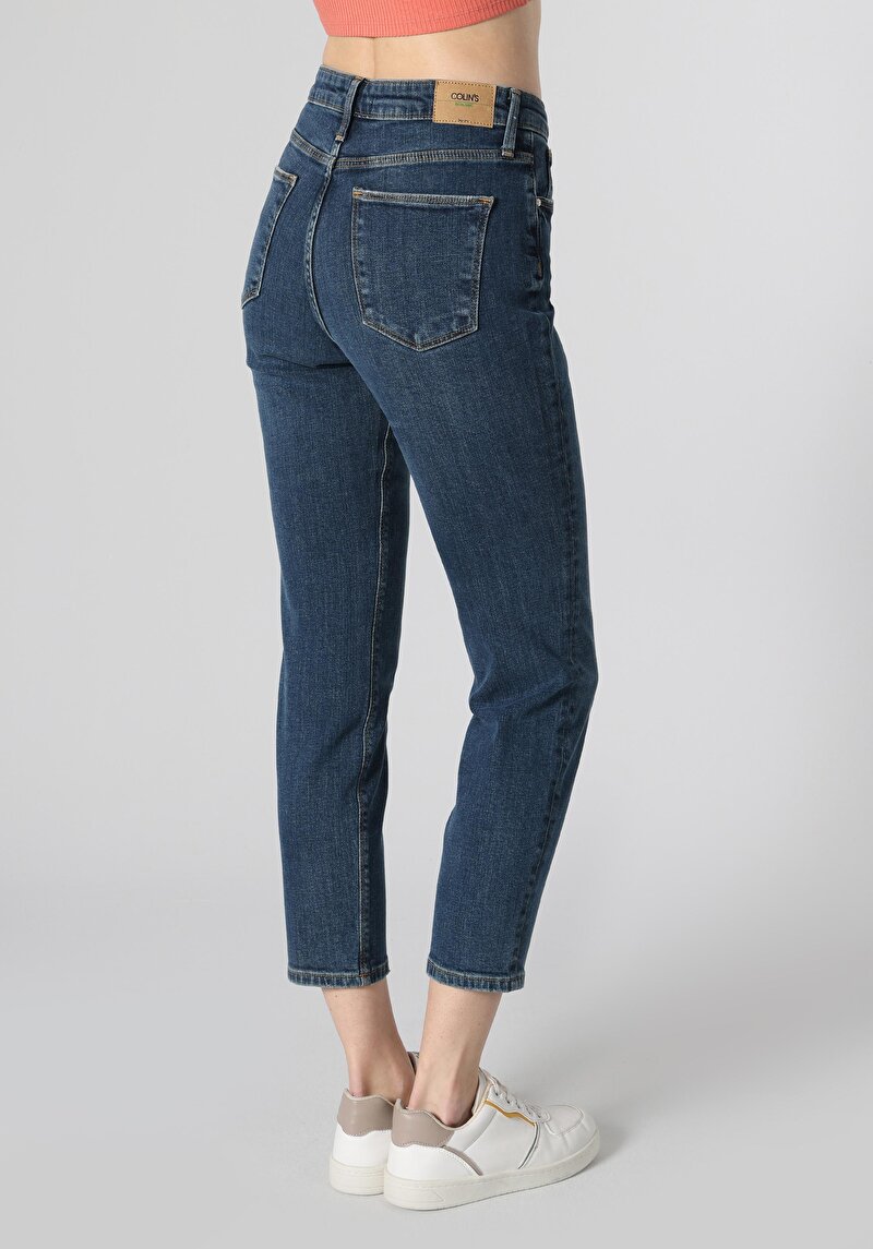 Afișați detalii pentru Pantaloni De Dama Albastru Slim Fit 891 Maya Cl1062308