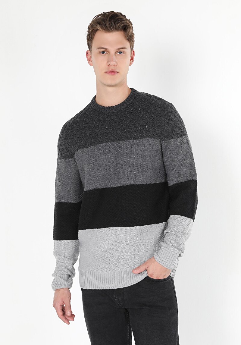 Afișați detalii pentru Pulover De Barbati Antracit   Cl1060880