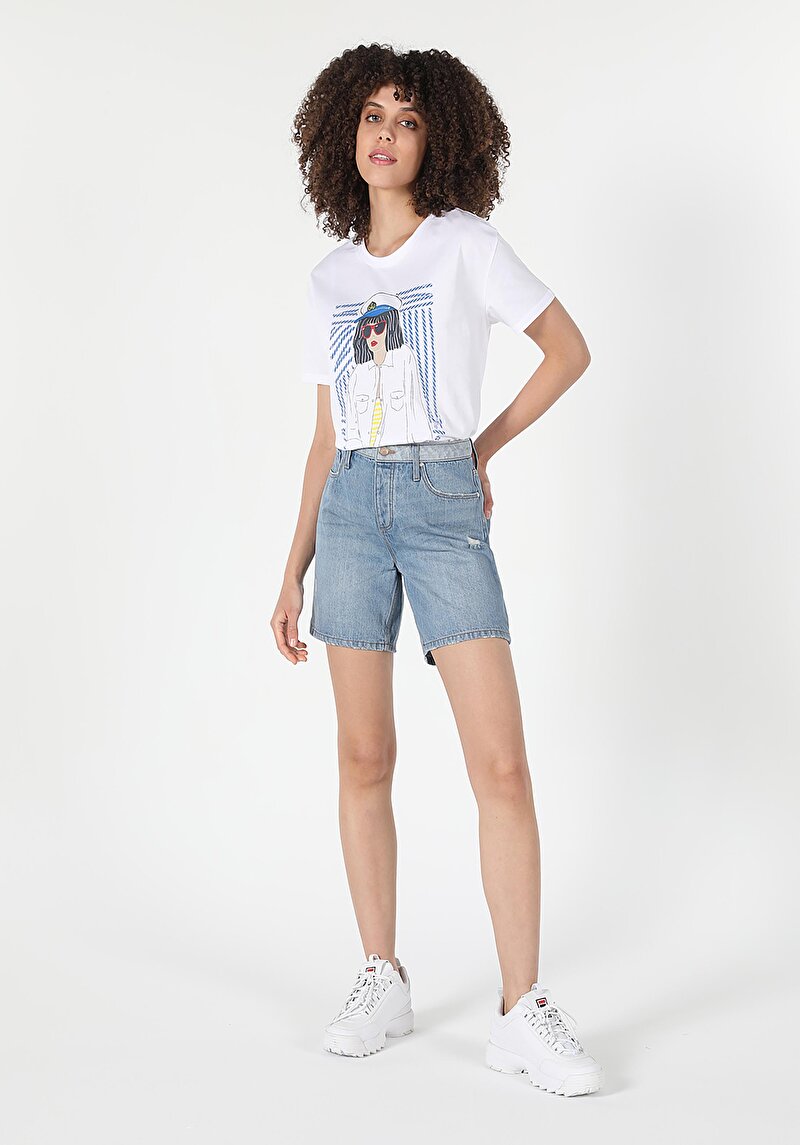 Imagine a Short / Pantaloni Scurti De Dama Denim Regular Fit Cl1059395