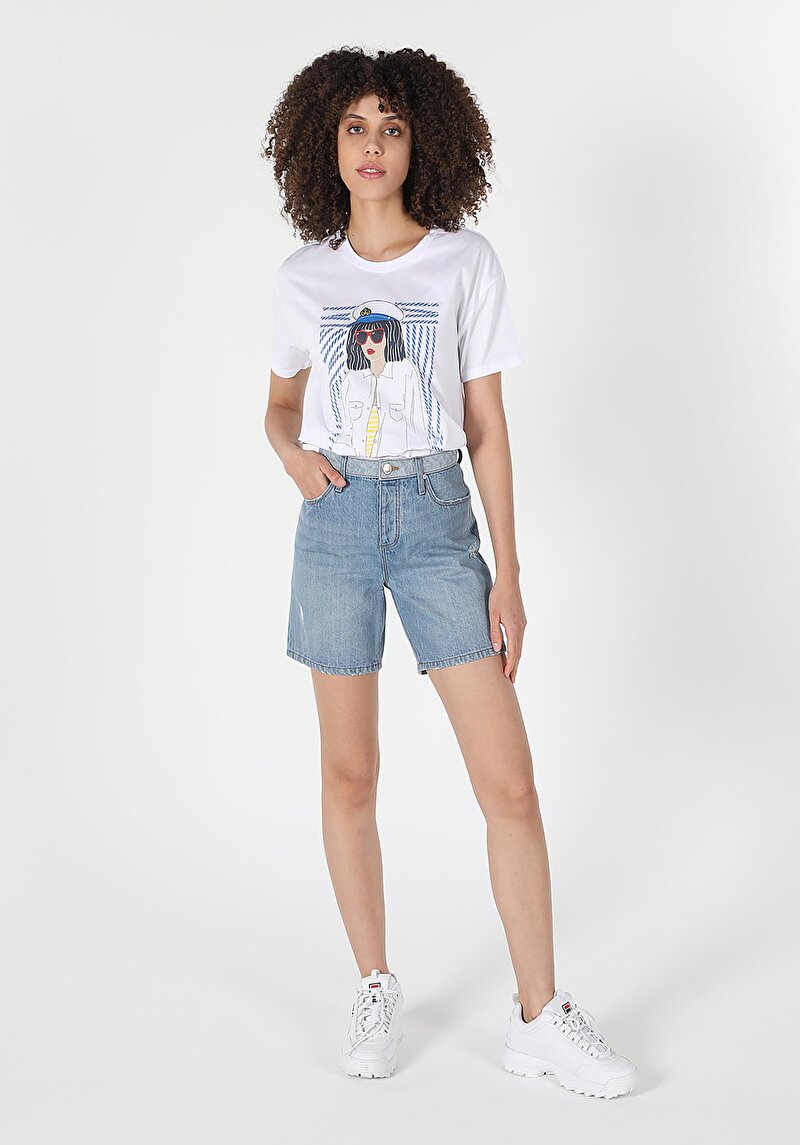 Imagine a Short / Pantaloni Scurti De Dama Denim Regular Fit  Cl1059395