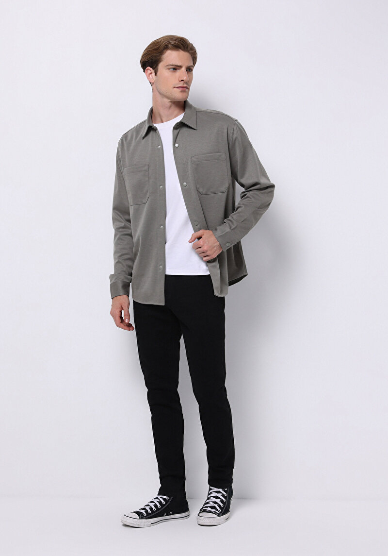 Afișați detalii pentru Blugi Negri Pentru Bărbați Cu Talie Joasă Și Talie İngustă Slim Fit