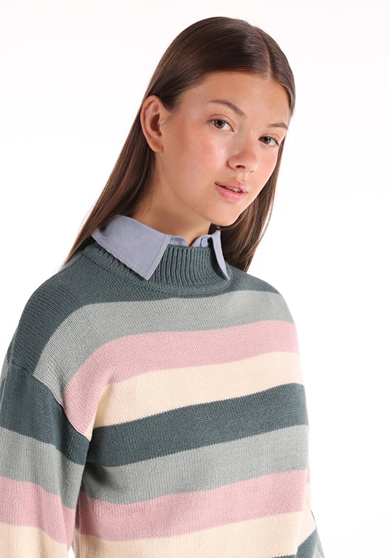 Afișați detalii pentru Pulover De Dama Multicolor Regular Fit  Cl1065284