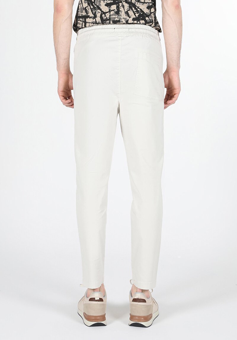 Afișați detalii pentru Pantaloni De Barbati Alb Comfort Fit  Cl1057982