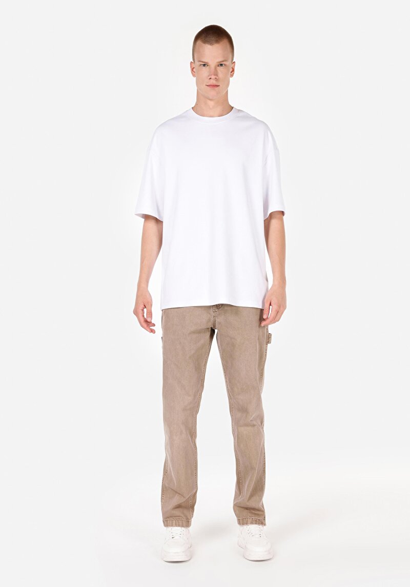 Imagine a Pantaloni Gri Pentru Bărbați Cu Talie Medie Cu Talie Medie