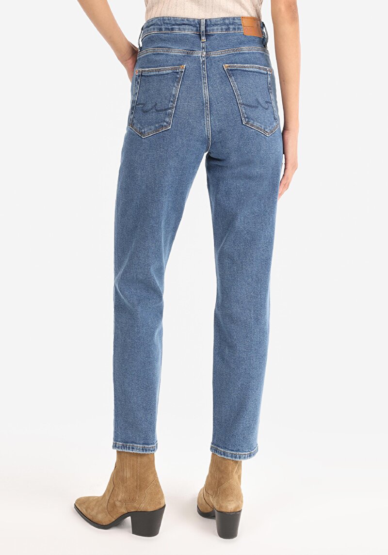 Imagine a Blugi Slim Fit Indigo Pentru Femei