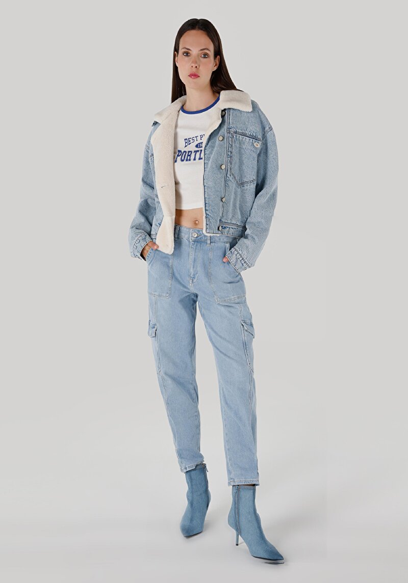 Afișați detalii pentru Jacheta De Dama Denim Regular Fit  Cl1065558