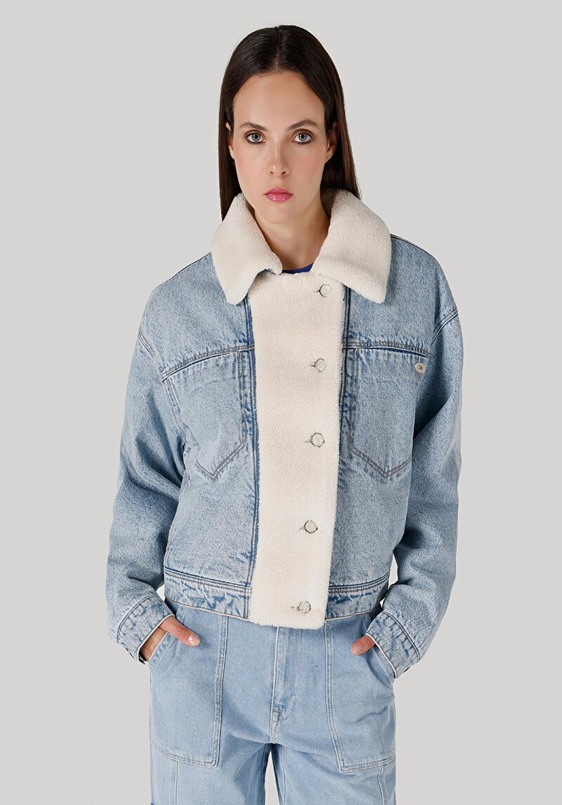 Afișați detalii pentru Jacheta De Dama Denim Regular Fit  Cl1065558