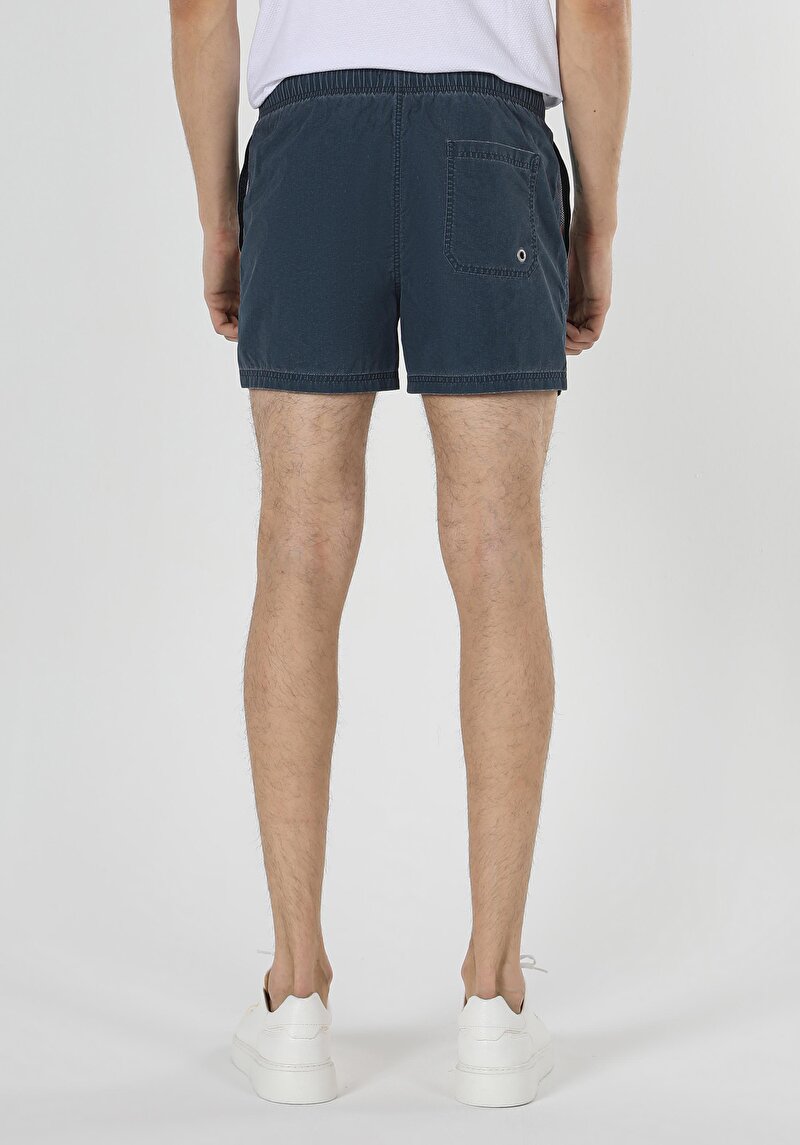 Afișați detalii pentru Short De Plaja De Barbati Albastru Slim Fit  Cl1059536