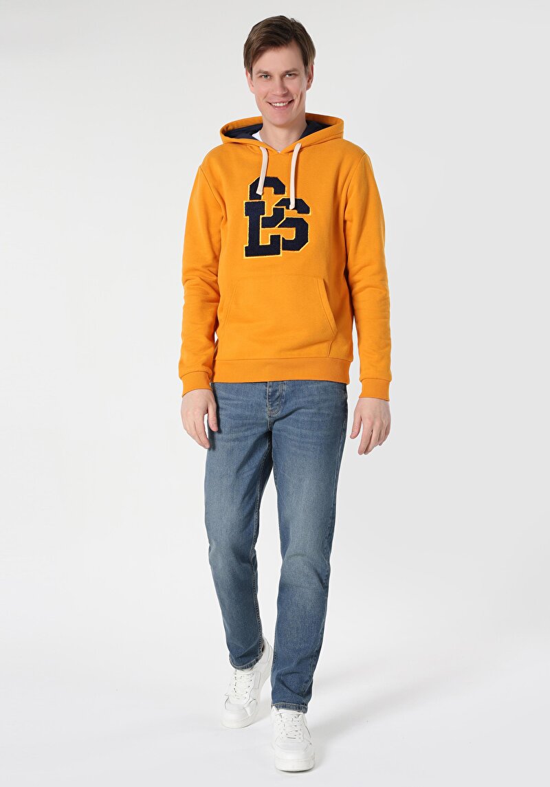 Imagine a Pantaloni De Barbati Albastru Inchis Loose Straight Fit  Cl1062421