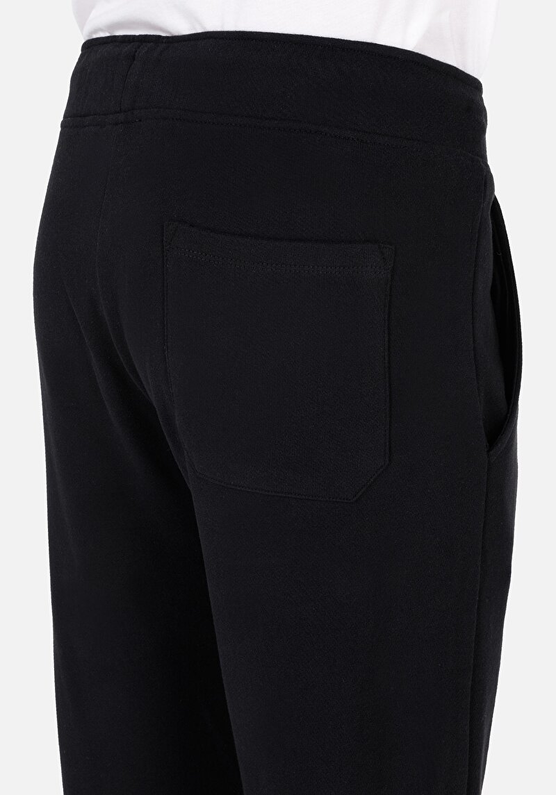 Afișați detalii pentru Pantaloni De Trening Negri Pentru Bărbați Slim Fit Mid Waist Straight
