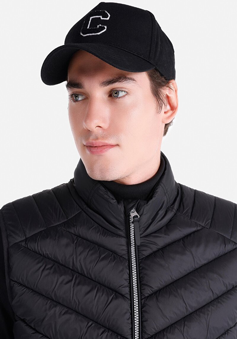 Afișați detalii pentru Vesta De Barbati Negru Slim Fit  Cl1045390