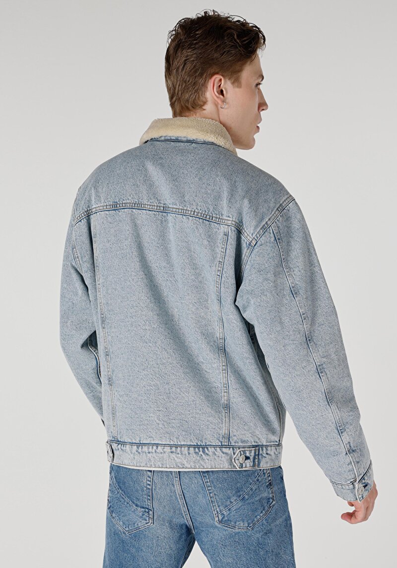 Afișați detalii pentru Jacheta De Barbati Albastru Regular Fit  Cl1065595