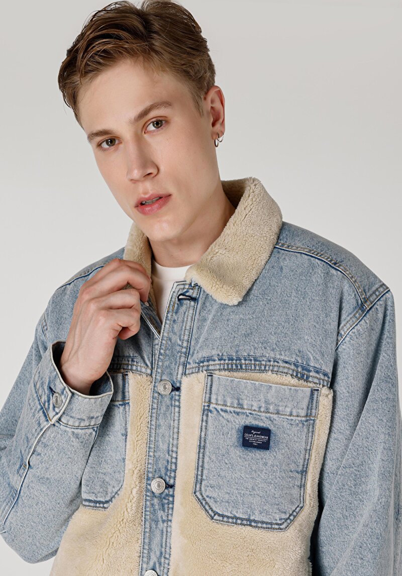 Afișați detalii pentru Jacheta De Barbati Albastru Regular Fit  Cl1065595