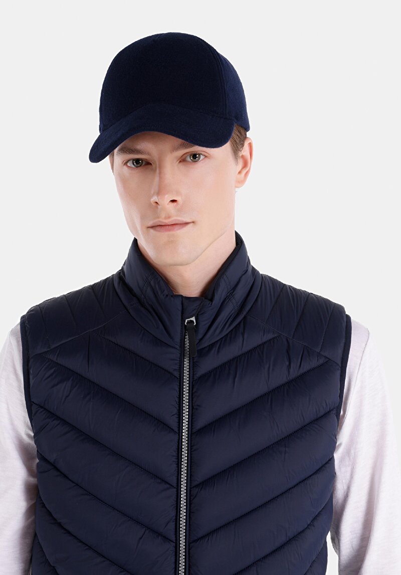 Afișați detalii pentru Vestă Slim Fit Bleumarin Pentru Bărbați