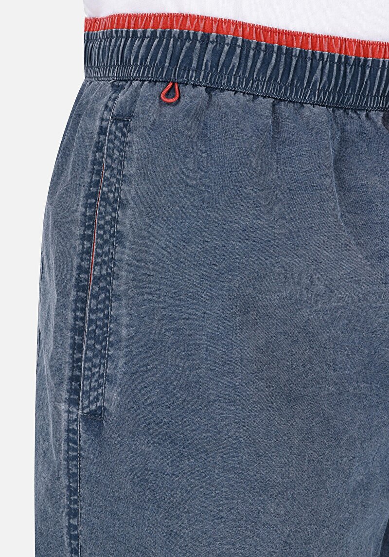 Afișați detalii pentru Pantaloni Scurți De Baie Albaștri Pentru Bărbați Slim Fit