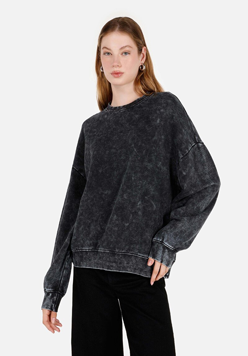 Imagine a Hanorac / Bluza De Dama Antracit Comfort Fit  Cl1070192
