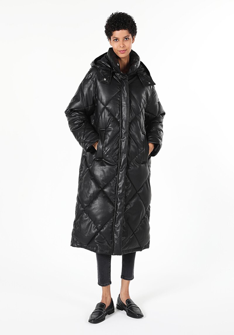 Afișați detalii pentru Palton De Dama Negru Regular Fit  Cl1060950