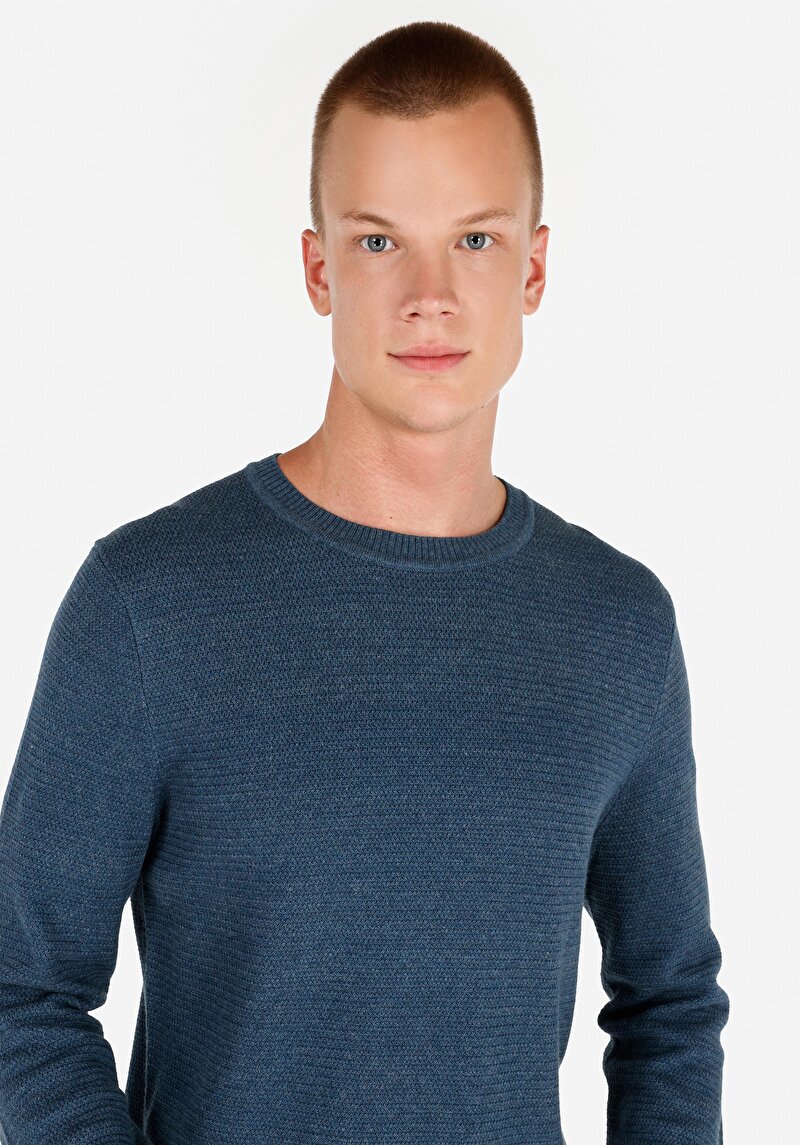 Imagine a Pulover De Barbati Albastru Regular Fit Cl1046786