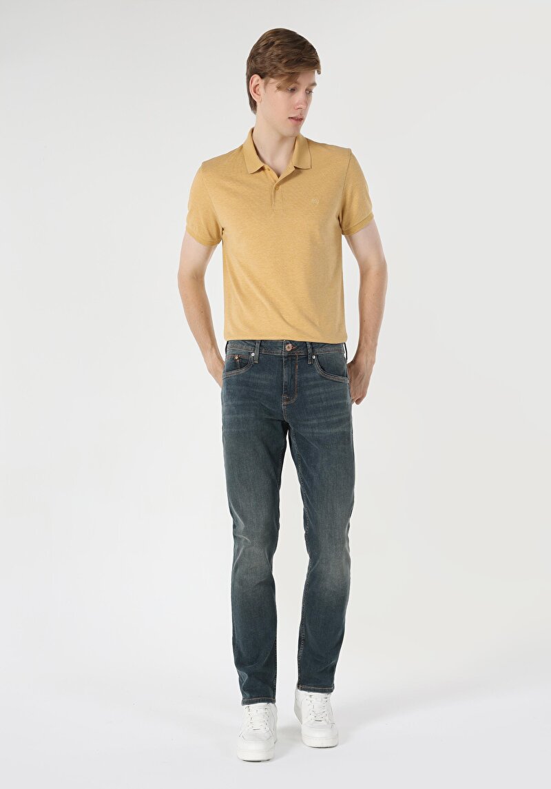 Afișați detalii pentru Pantaloni De Barbati Verde Straight Fit 044 Karl Cl1062426