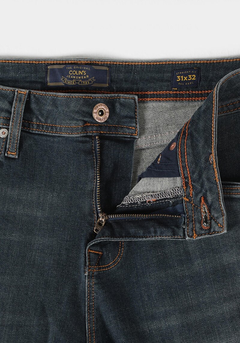 Afișați detalii pentru Pantaloni De Barbati Verde Straight Fit 044 Karl Cl1062426