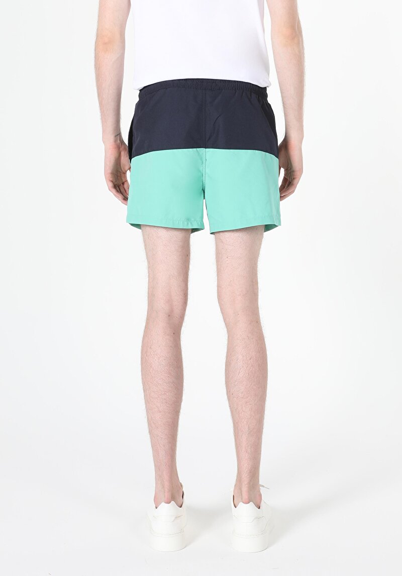 Imagine a Pantaloni Scurți De Baie Verzi Pentru Bărbați Slim Fit Straight