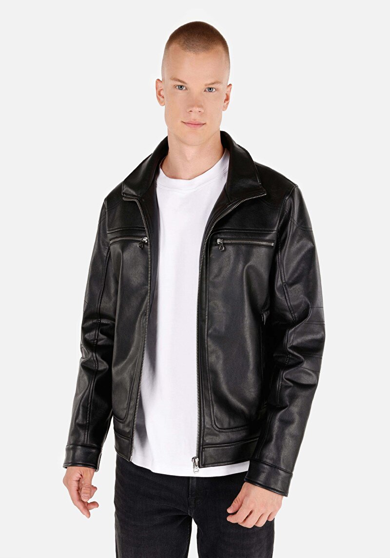 Imagine a Jacheta De Barbati Negru Slim Fit  Cl1071012