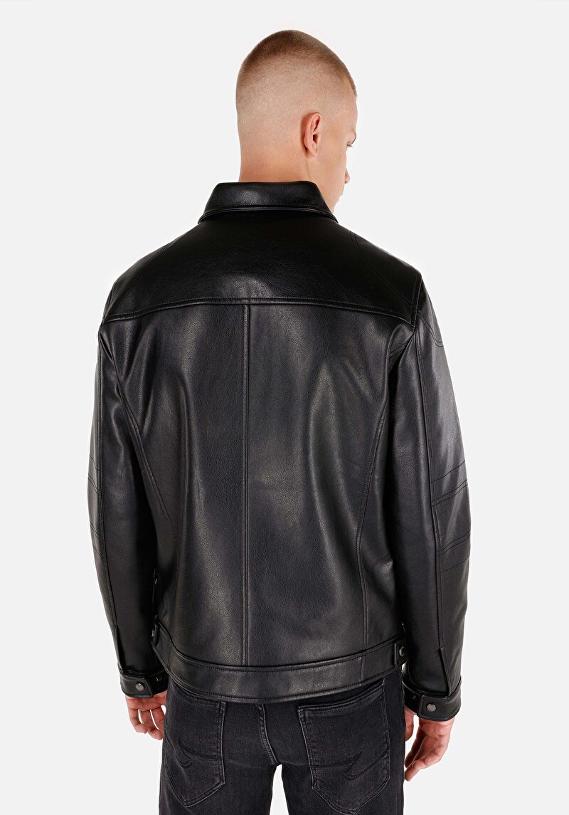 Afișați detalii pentru Jacheta De Barbati Negru Slim Fit  Cl1071012