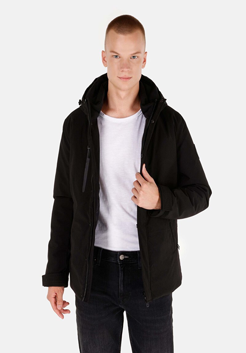 Imagine a Jacheta De Barbati Negru Regular Fit Cl1071018