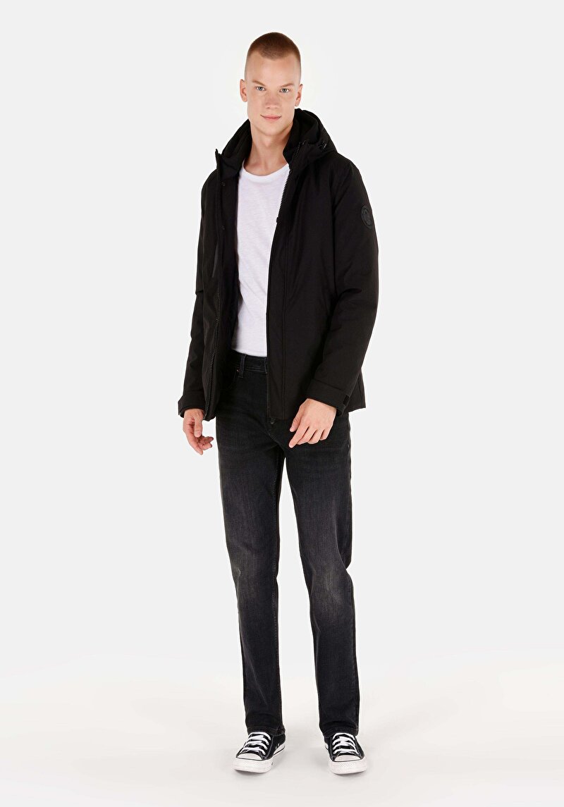 Imagine a Jacheta De Barbati Negru Regular Fit Cl1071018