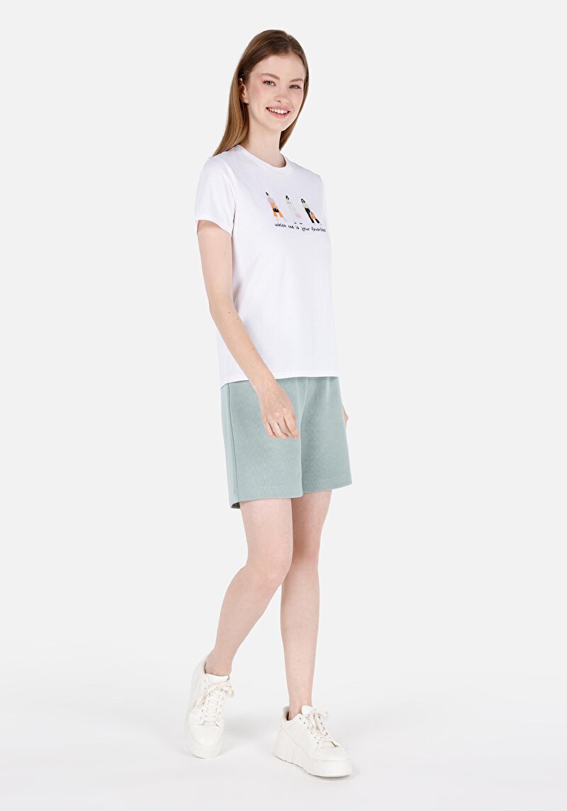 Imagine a Short / Pantaloni Scurti De Dama Verde Regular Fit  Cl1069067