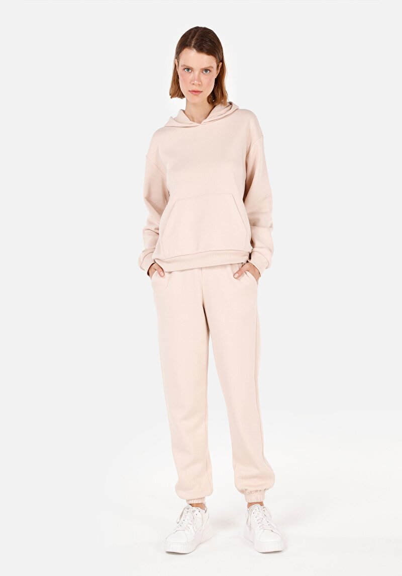 Imagine a Pantaloni De Trening De Dama Bej Regular Fit Cl1065686