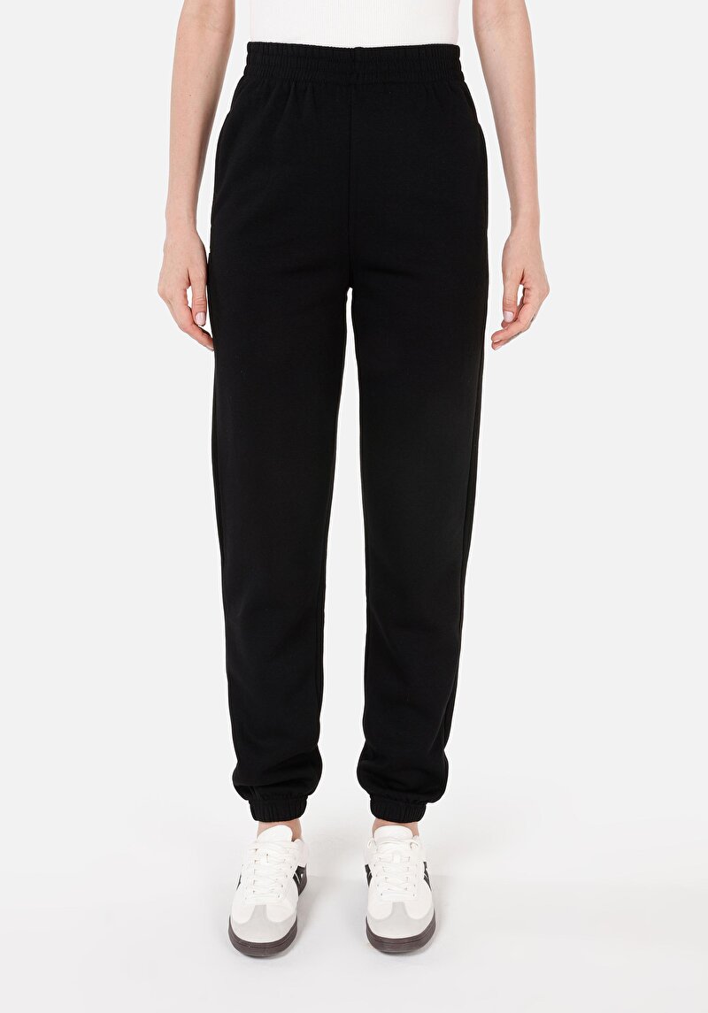 Afișați detalii pentru Pantaloni De Trening De Dama Negru Regular Fit  Cl1065686