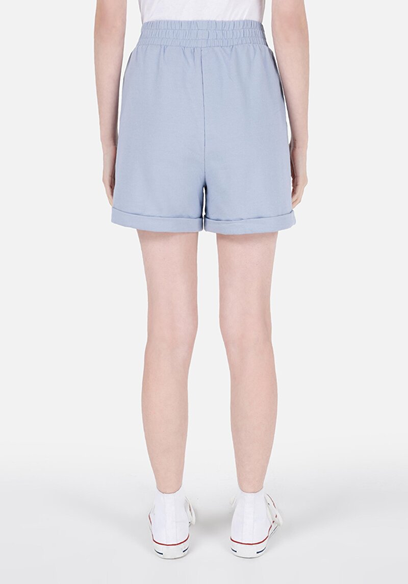 Imagine a Short / Pantaloni Scurti De Dama Albastru Regular Fit  Cl1069068