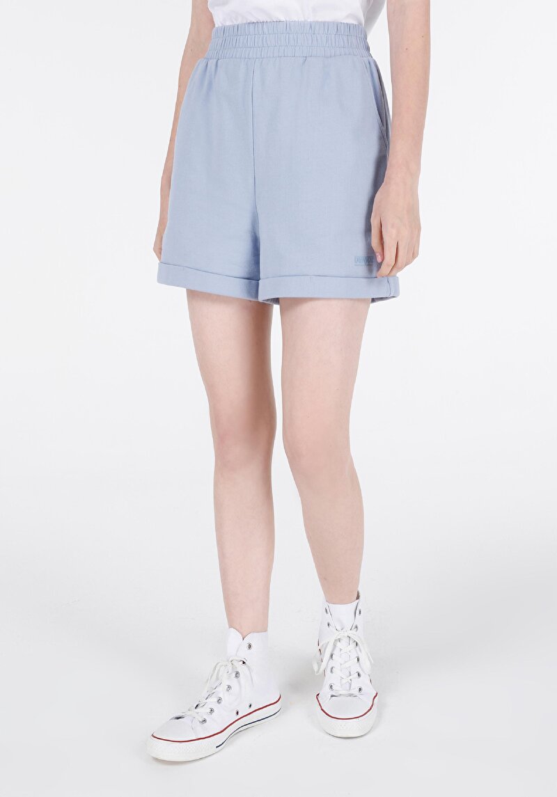 Imagine a Short / Pantaloni Scurti De Dama Albastru Regular Fit  Cl1069068