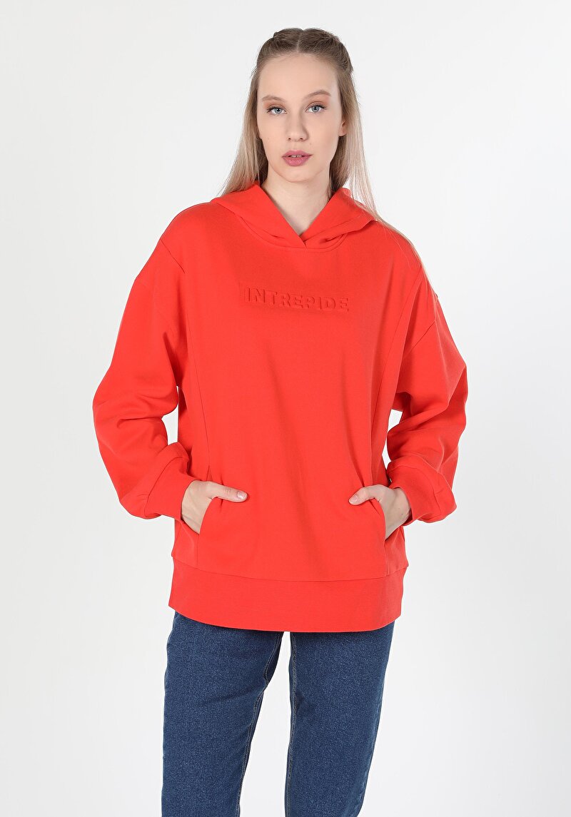 Imagine a Hanorac / Bluza De Dama Portocaliu   Cl1060994