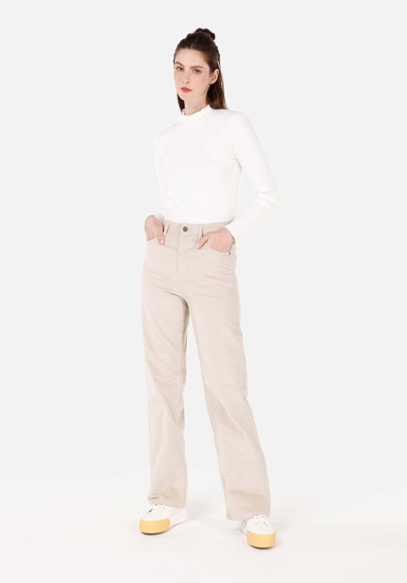 Afișați detalii pentru Tricou Cu Maneca Lunga De Dama Alb Slim Fit  Cl1070199