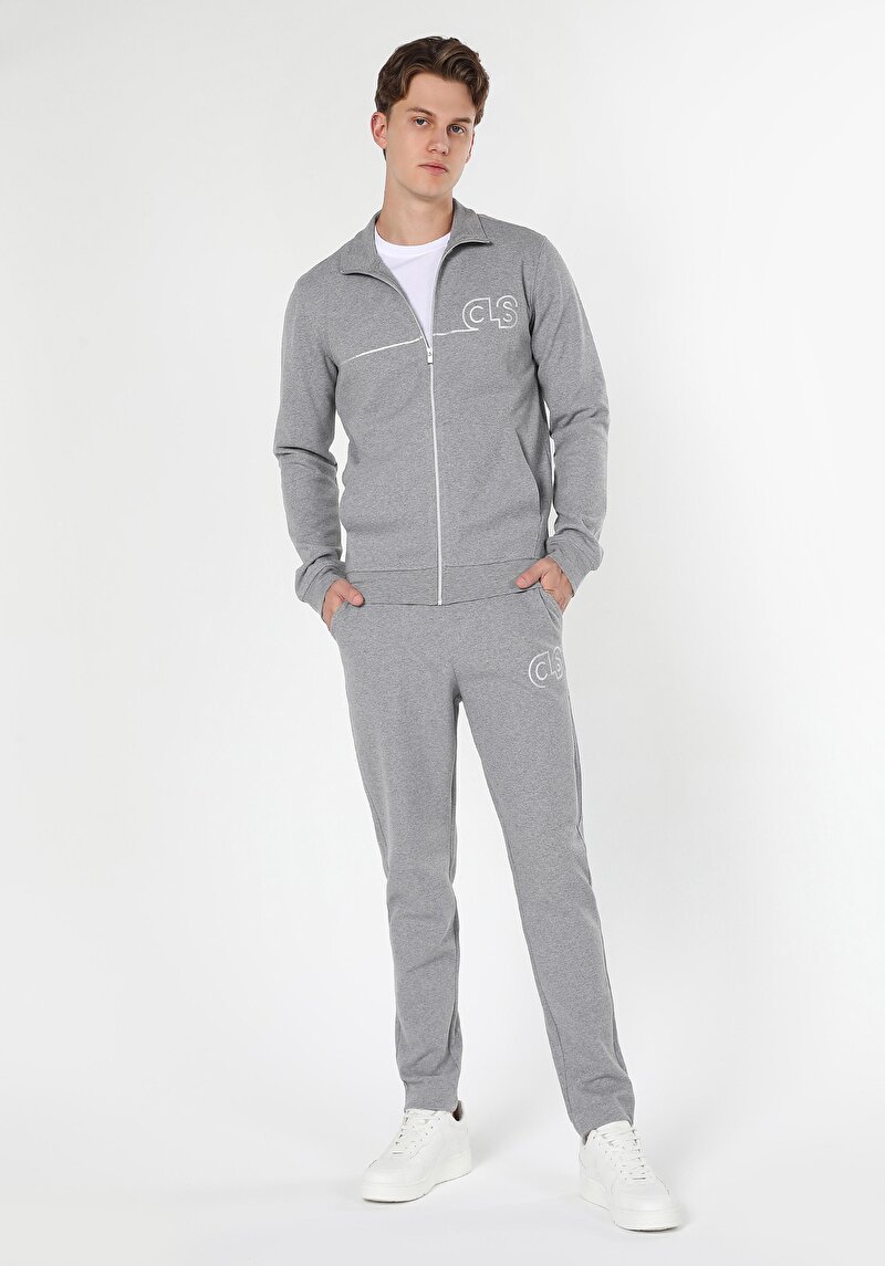 Imagine a Jacheta De Barbati Gri Slim Fit Cl1059647